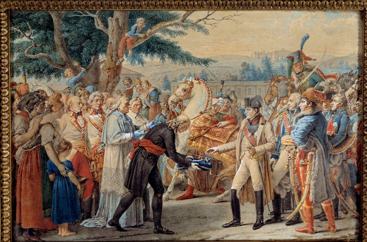 De overgave van de sleutels van Wenen aan Napoleon I (1769-1821) door Unknown artist