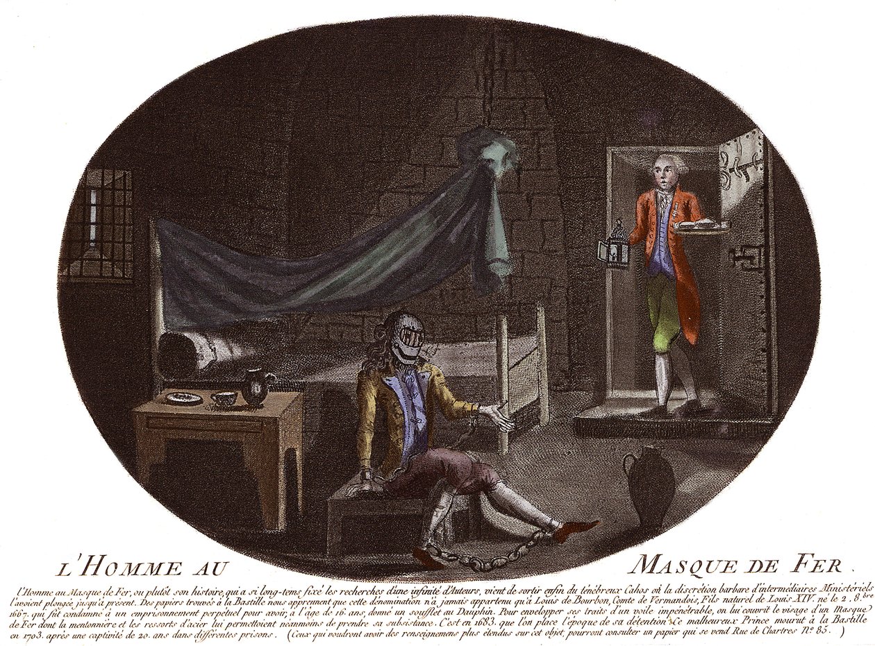 De man met het ijzeren masker in de gevangenis - L
