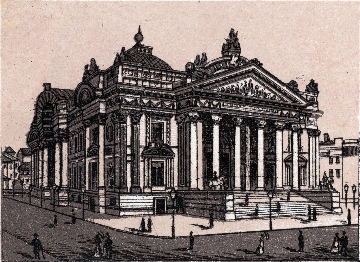 De nieuwe beurs in Brussel, België in 