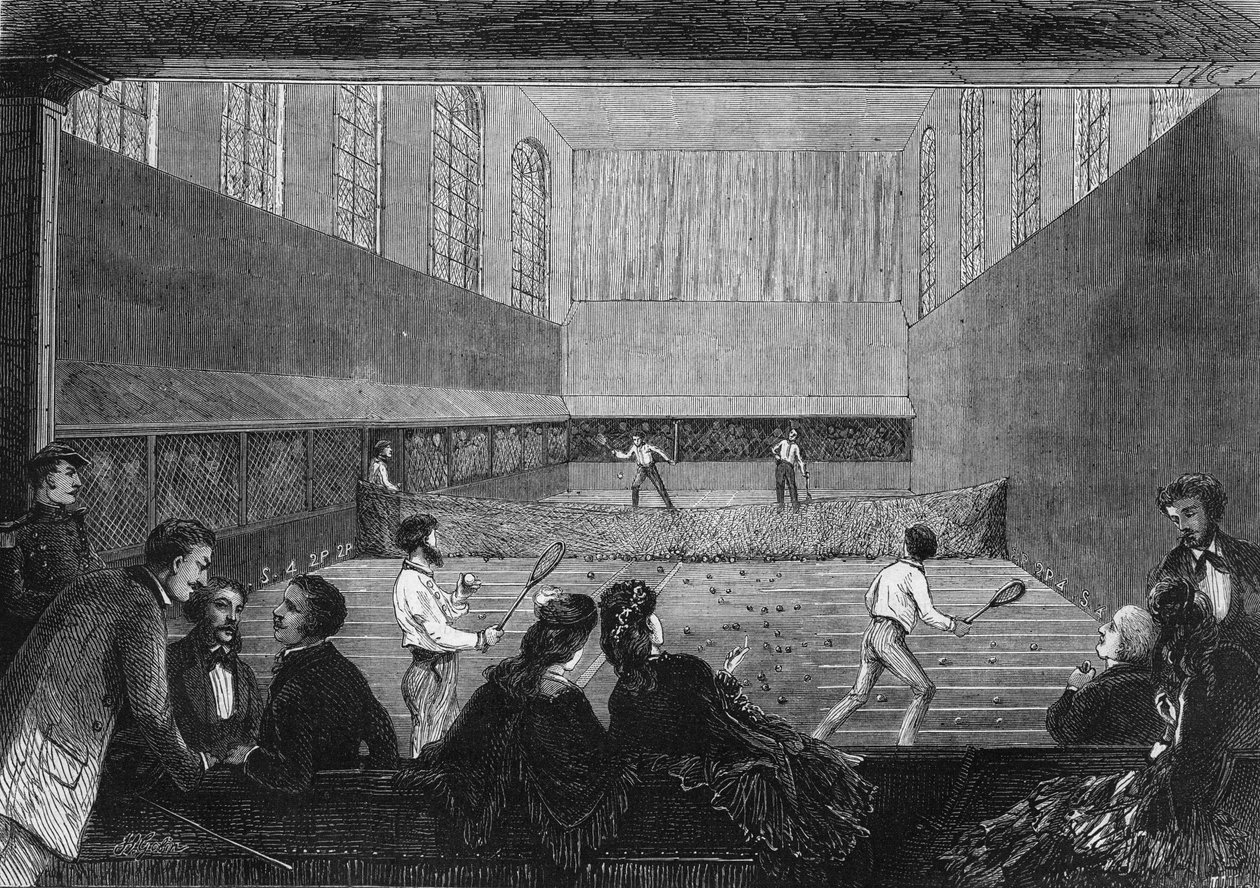 De palmspelkamer op het terras van de Tuilerieën in Parijs in 1873 door Unknown artist