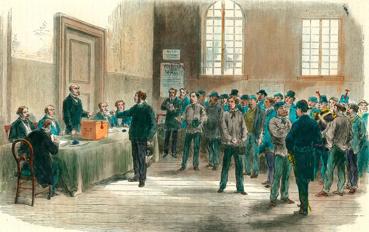 Het plebisciet van 8 mei door Unknown artist