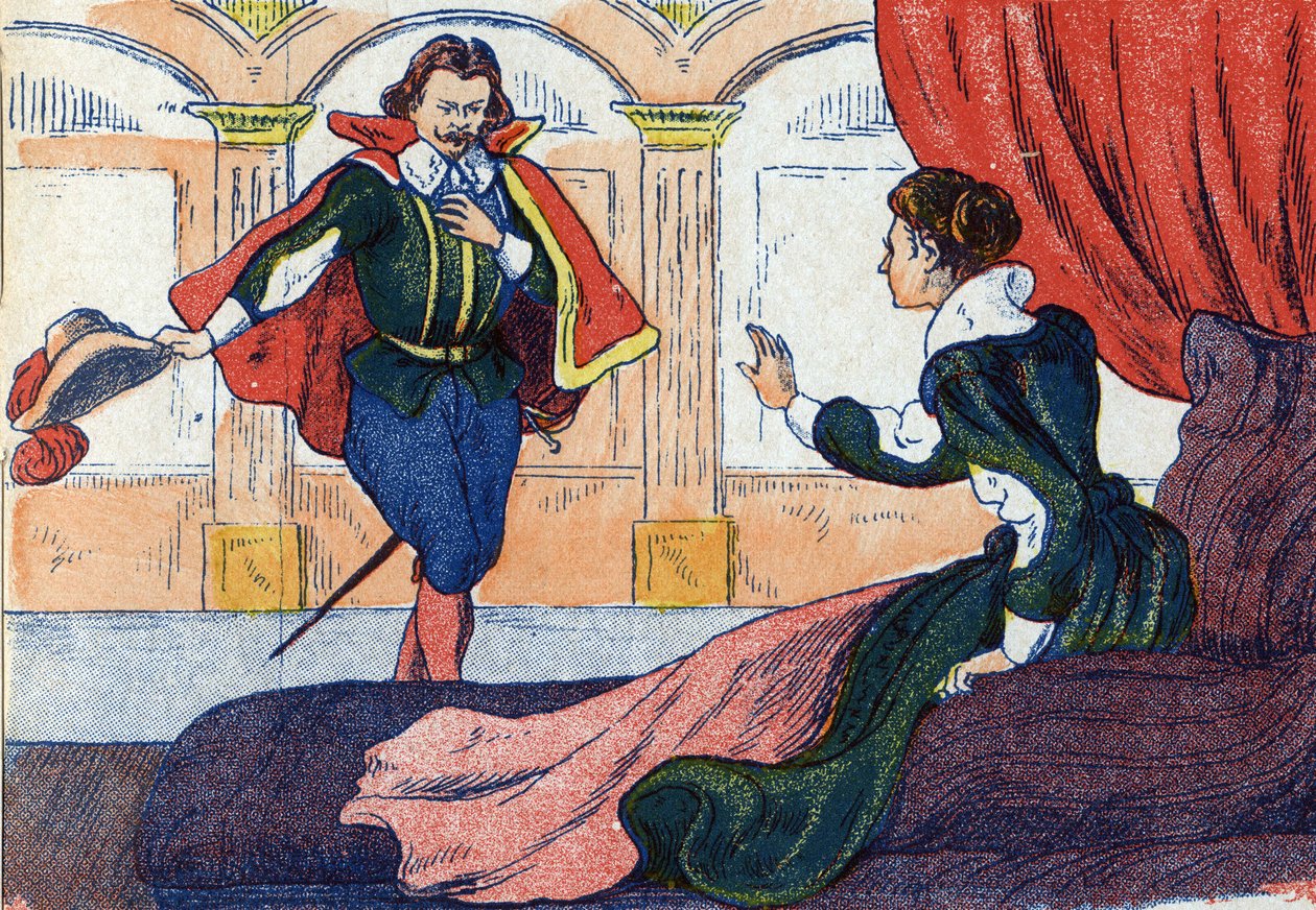 Het ontwaken van de prinses. Illustratie voor 