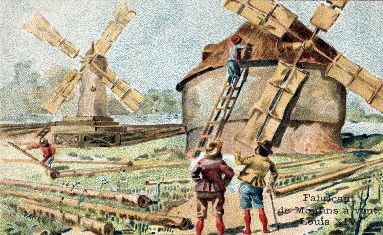 Het beroep van molenmaker aan het begin van de 18e eeuw. door Unknown artist