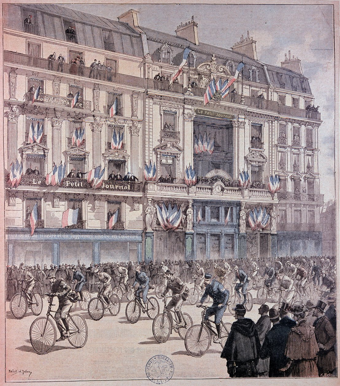 De start van de Parijs-Brest race - in 