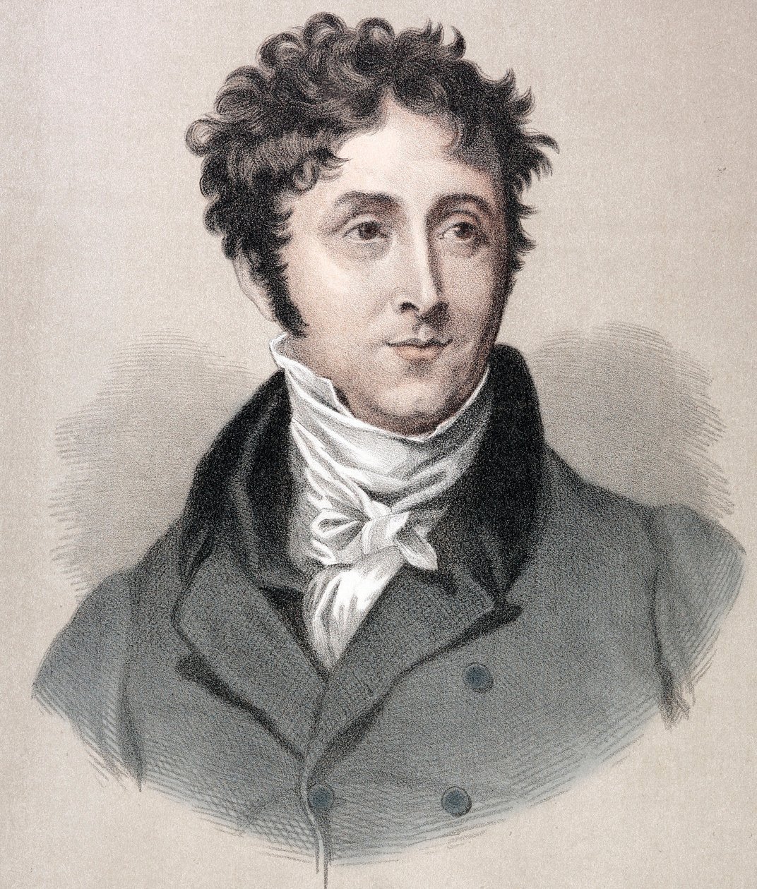 Thomas Campbell (1777-1844), Schotse dichter door Unknown artist