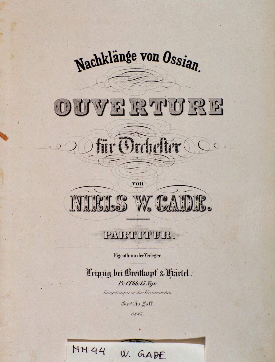Titelpagina van de bladmuziek van Souvenirs D