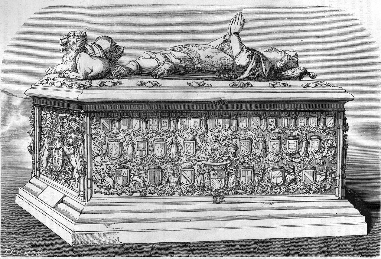 Graf van Karel de Stoute, hertog van Bourgondië (1433-1477). door Unknown artist