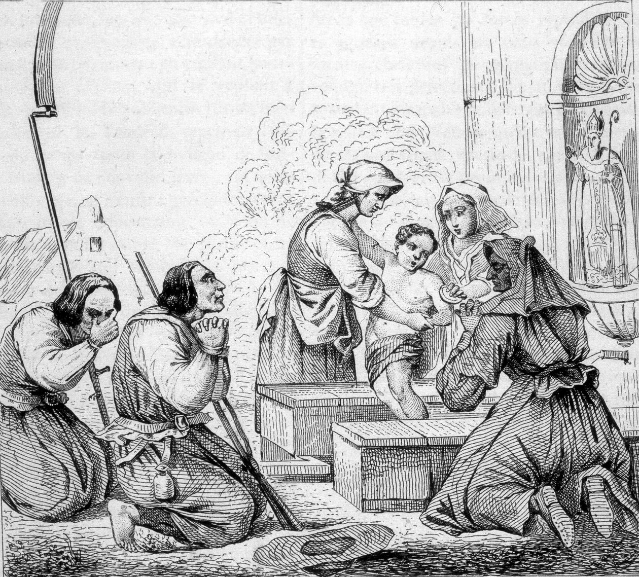 Vendeese zeden - de heilige van de fontein door Unknown artist