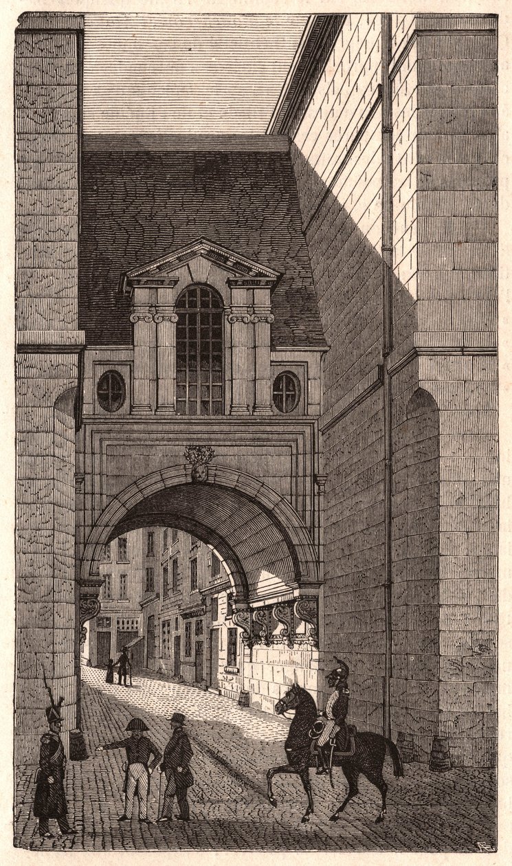 Uitzicht op een Renaissance gebouw uit de periode van Hendrik II in de Nazarethstraat in Parijs, Frankrijk door Unknown