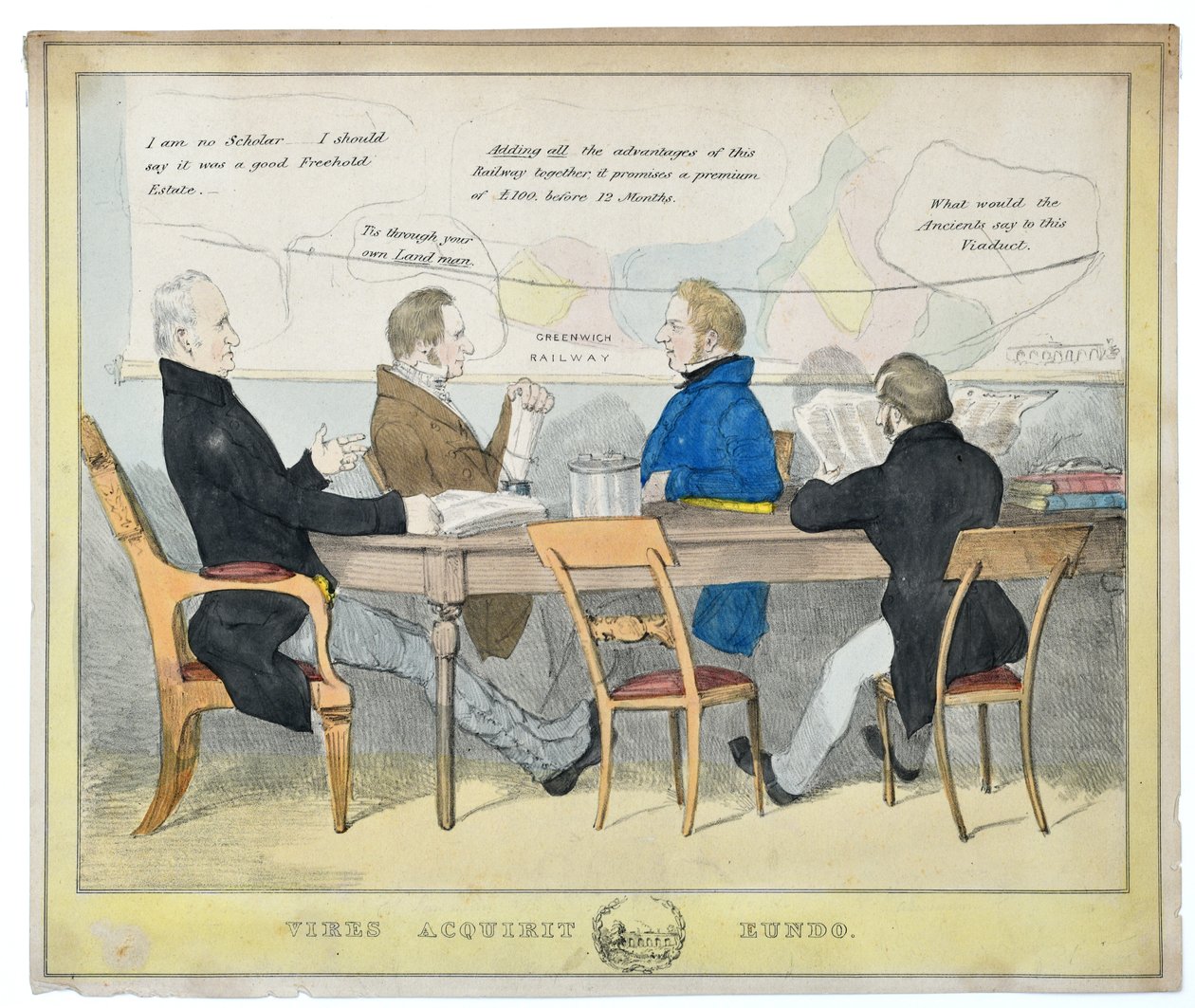 Vires Acquirit Eundo (We verzamelen kracht terwijl we gaan), c.1835 door Unknown artist