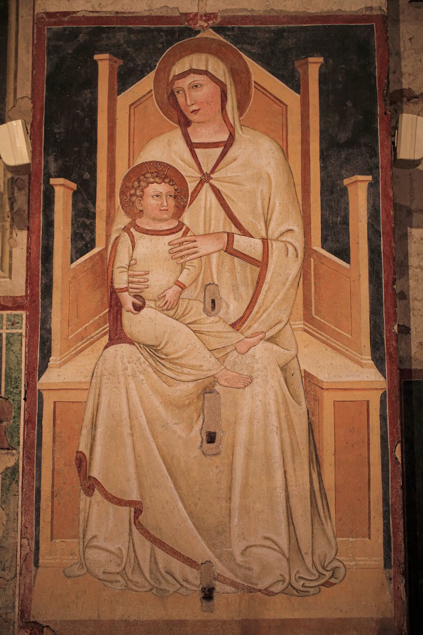 Muurfresco in San Zeno Maggiore, Verona door Unknown artist