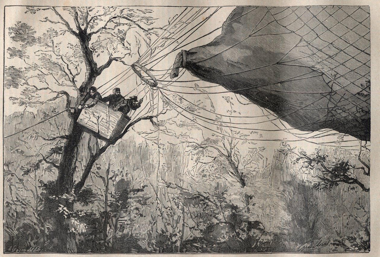 Oorlog van 1870: de afdaling van de ballon 