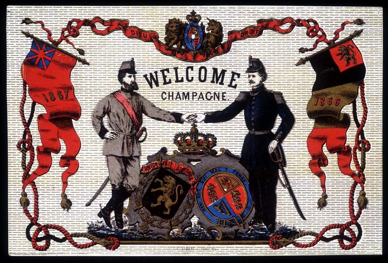 Welkom Champagne door Unknown artist