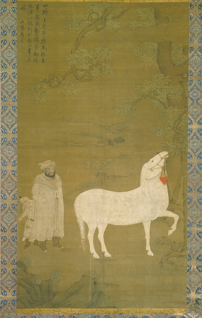 Wit Eerbetoon Paard door Unknown artist