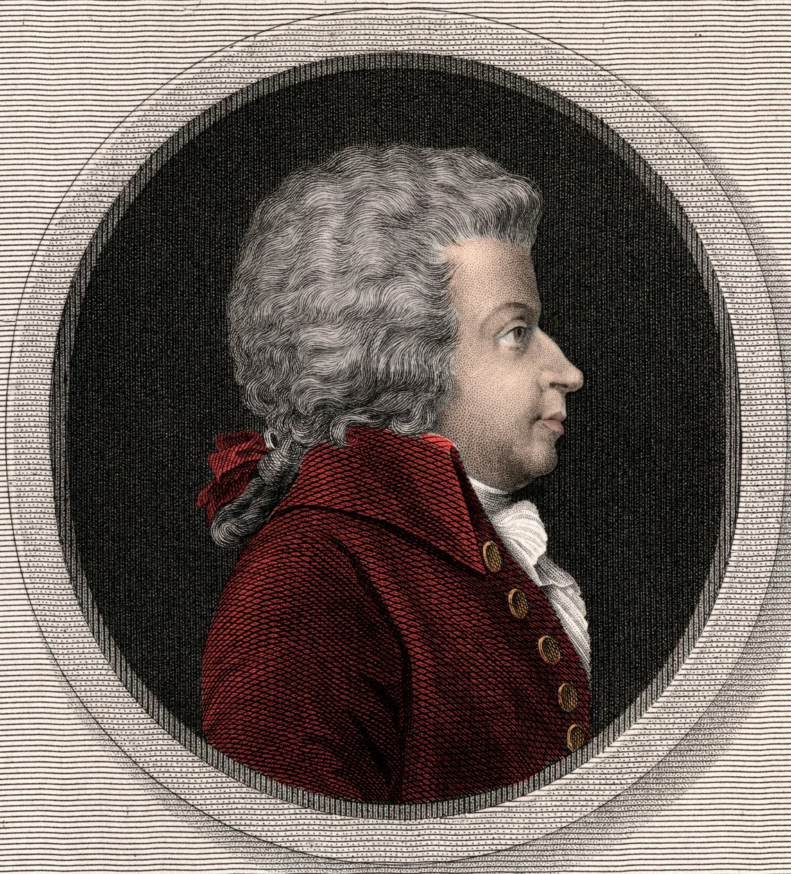 Wolfgang Amadeus Mozart 1756-1791 door Unknown artist