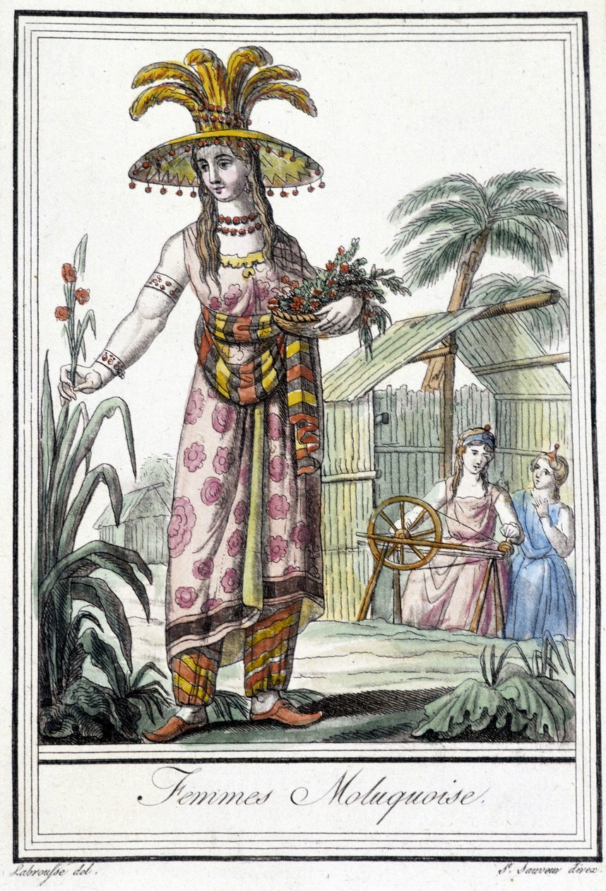 Vrouw van de Molukken (Indonesië) door Unknown artist