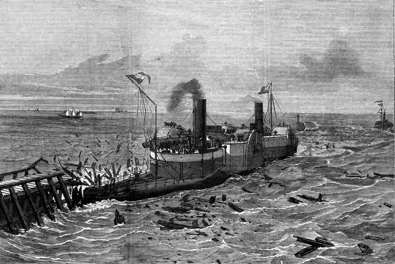 Boot ontworpen tegen zeeziekte door Henry Bessemer (1813-1898) door Unknown artist