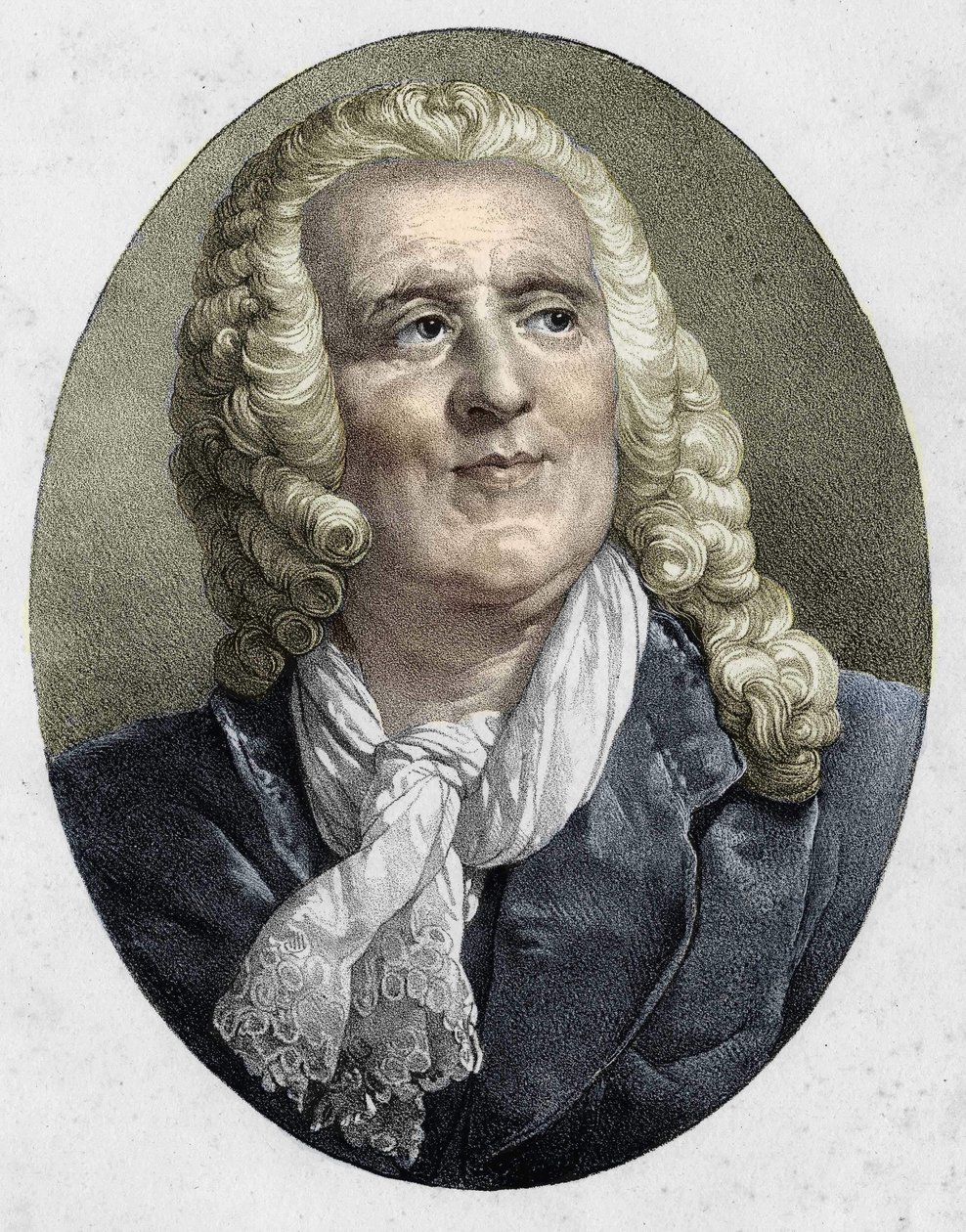 Portret van Alexis Piron, Franse dichter en toneelschrijver (1689-1773). door Unknown artist