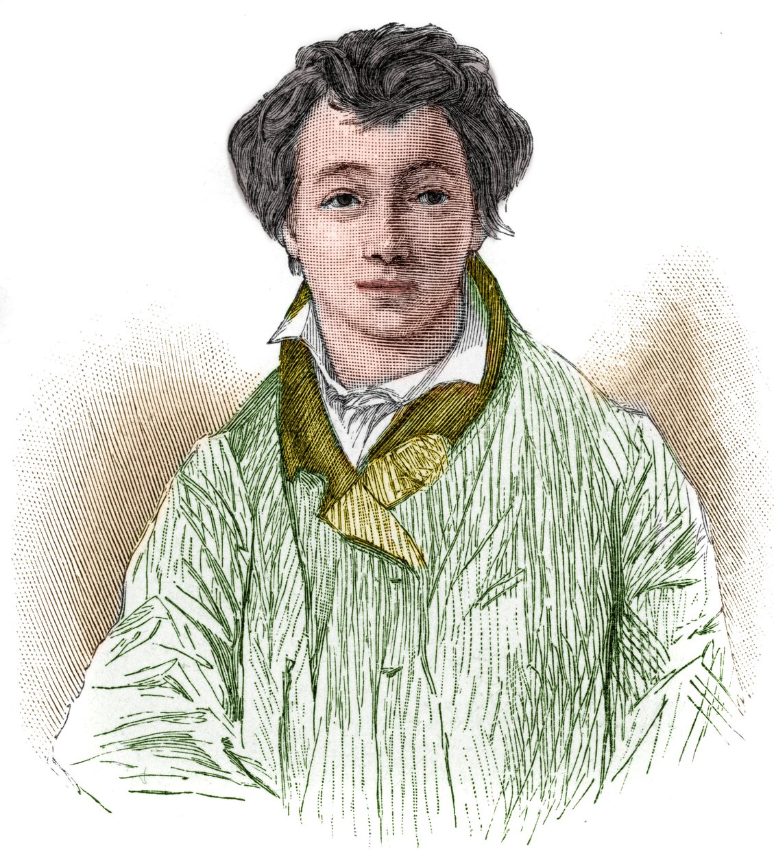 Portret van Christian Johann Heinrich Heine (1797-1856), Duitse dichter en journalist. door Unknown artist