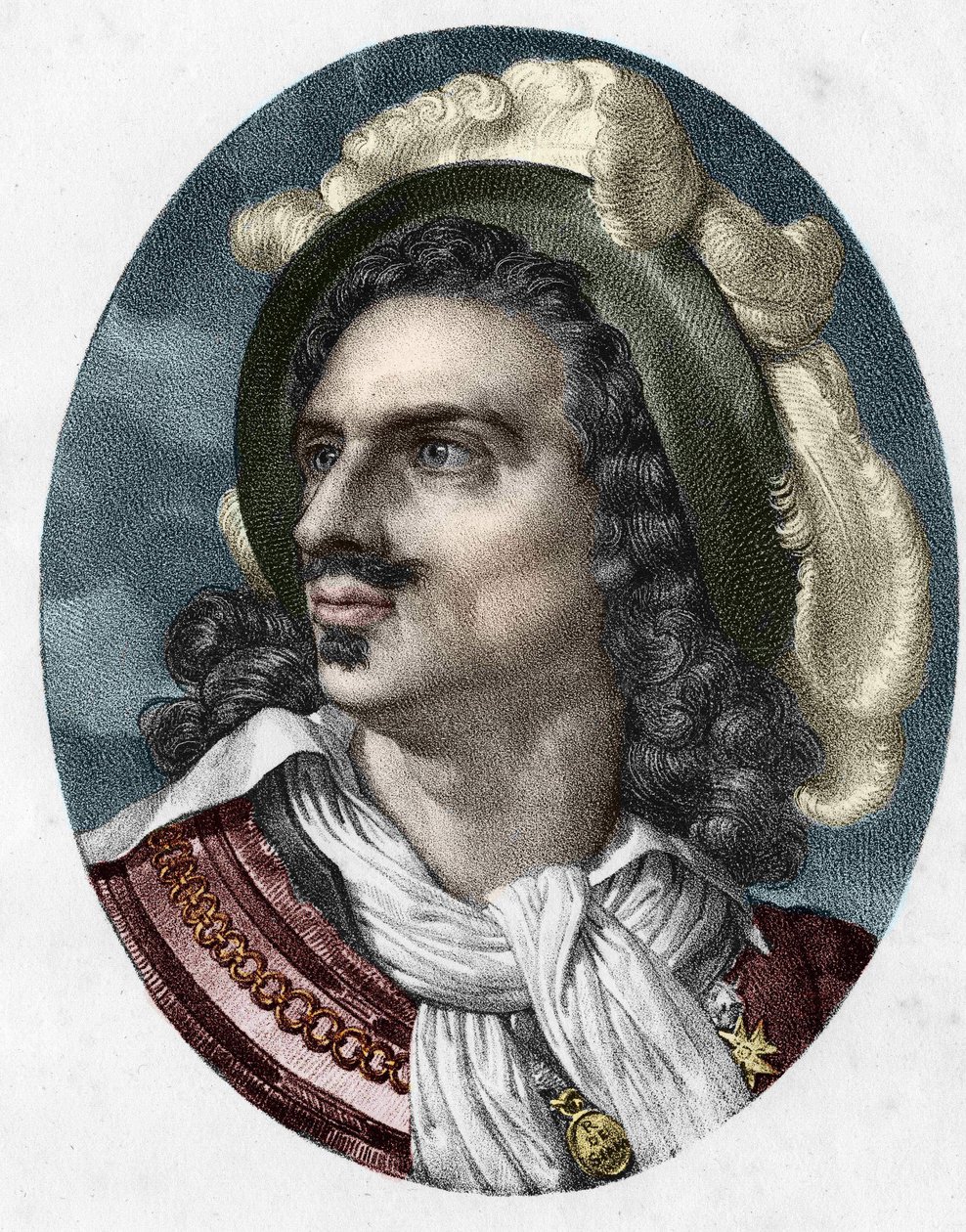 Portret van Claude Forbin, ridder, later graaf van Forbin, ook bekend als Forbin - Gardanne. Franse vleugelcommandant (1656 tot 1733) door Unknown artist