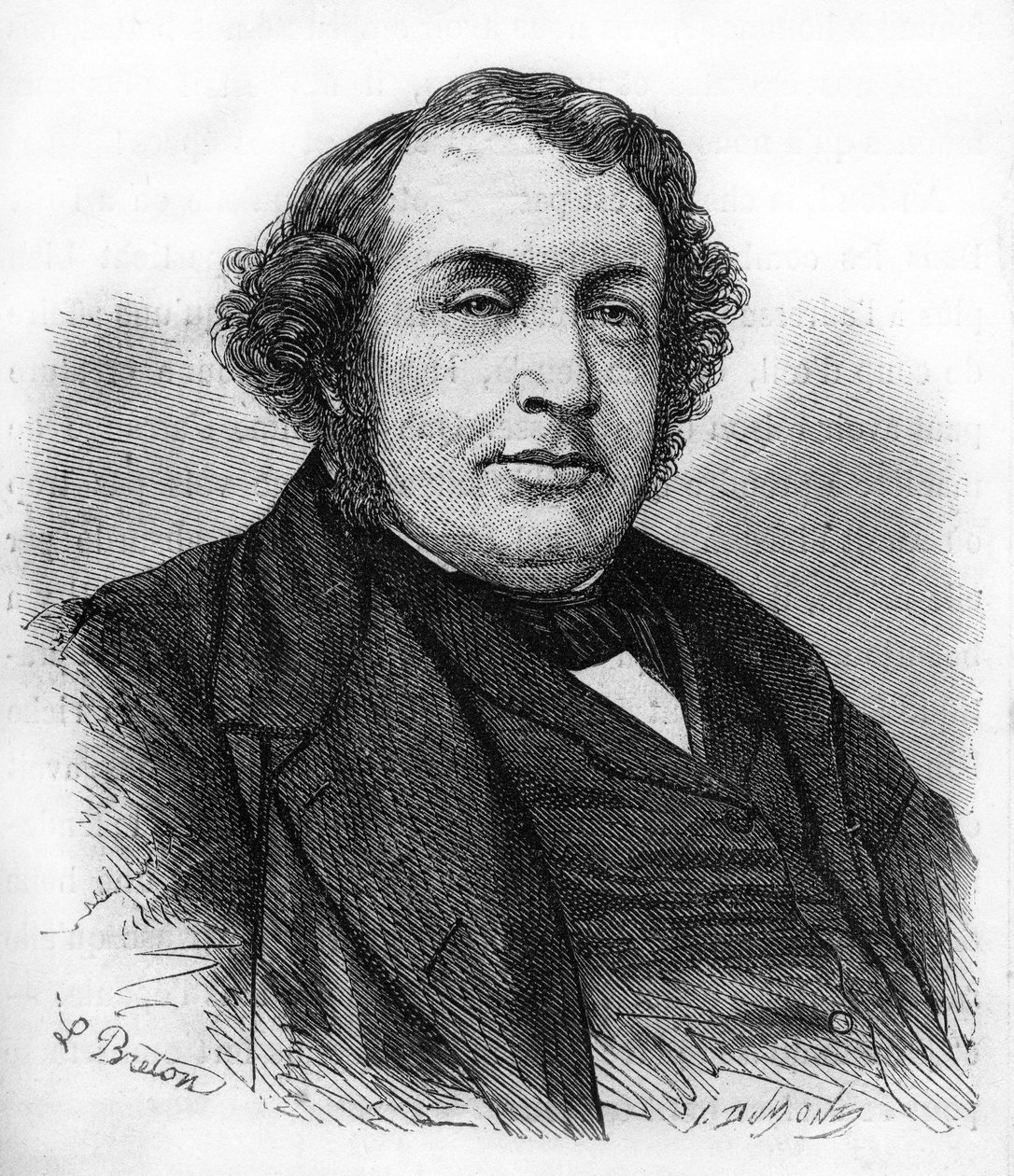 Portret van Ernest Picard. Franse politicus (1821-1877) door Unknown artist