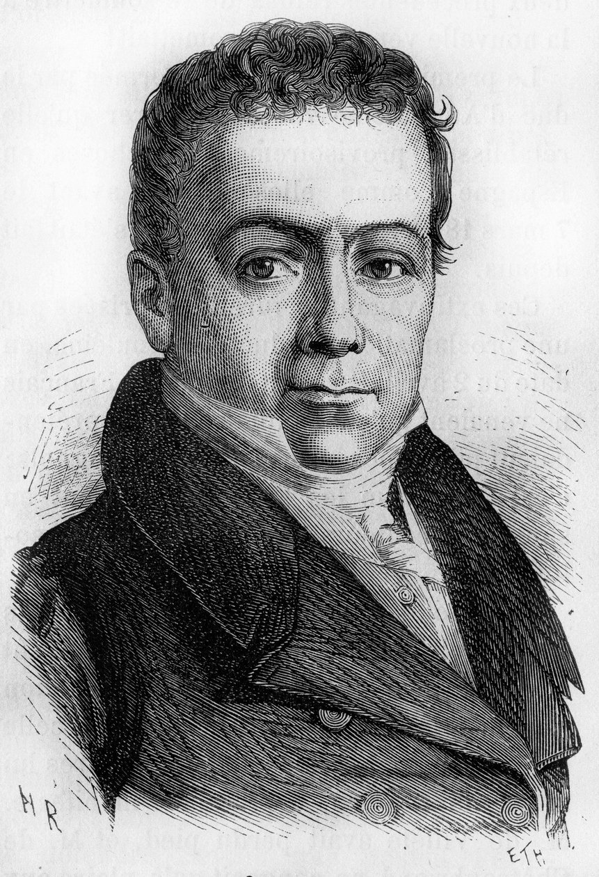 Portret van Gabriel Julien Ouvrard. Franse financier (1770 tot 1846). door Unknown artist