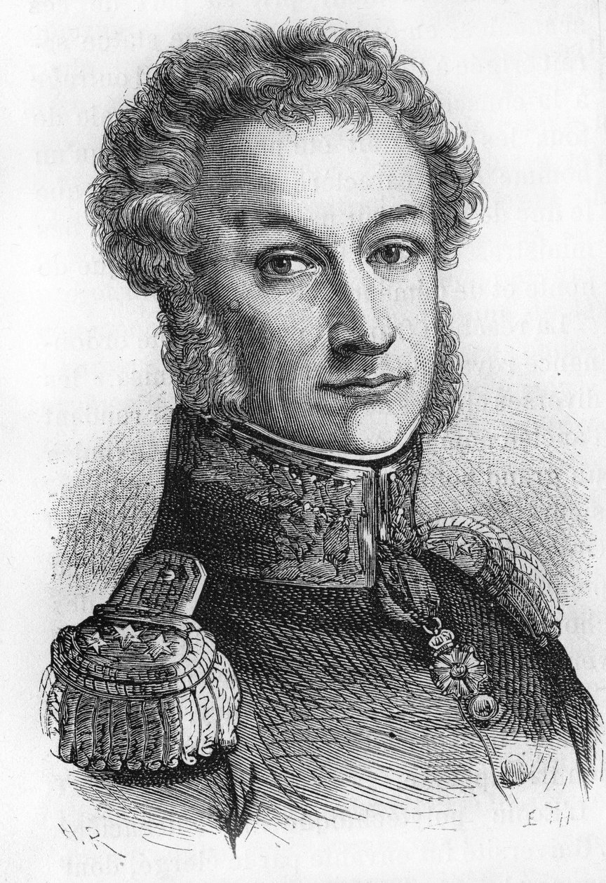 Portret van Generaal Cambronne, Burggraaf Cambronne, Franse Generaal (1770-1842) door Unknown artist