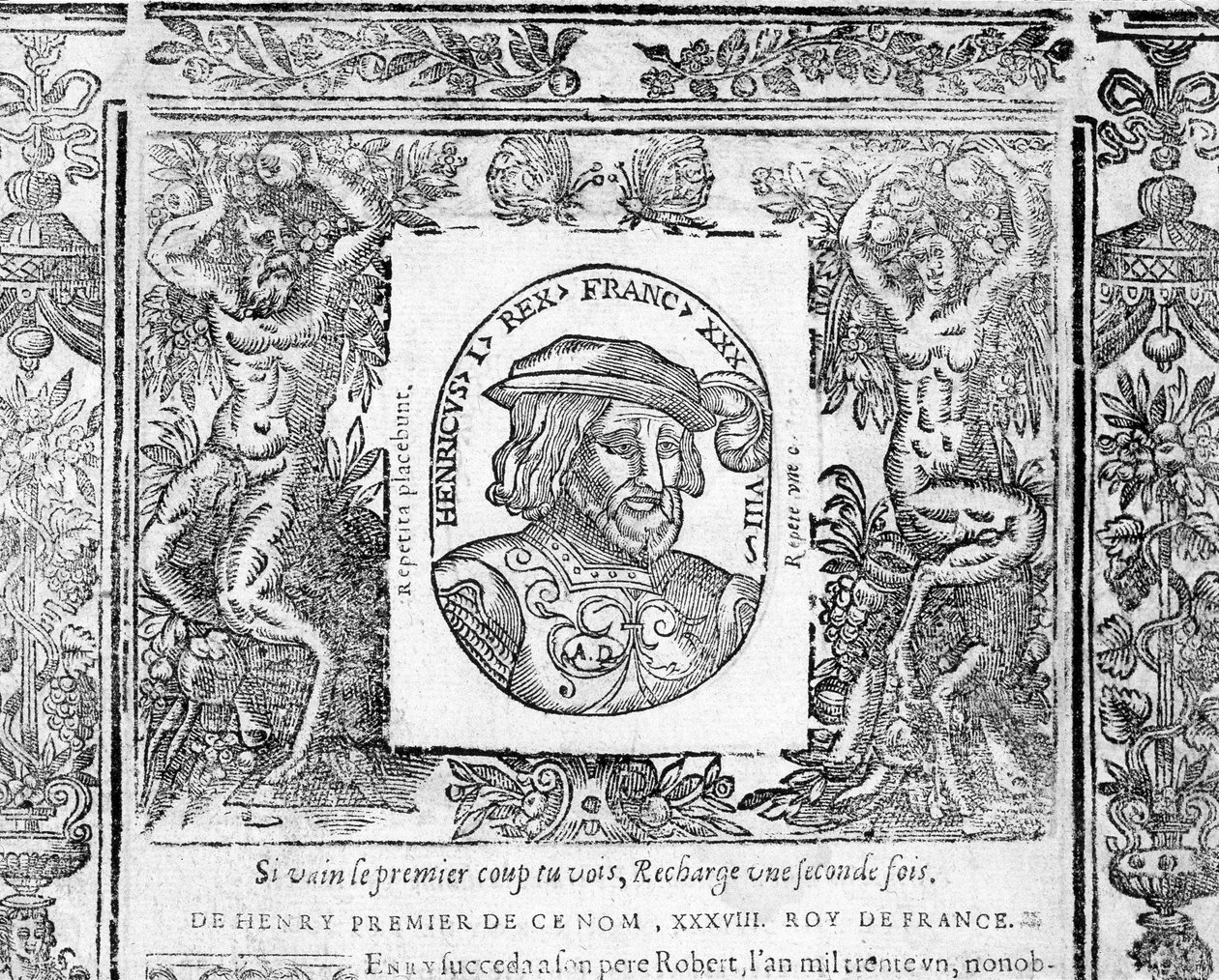 Portret van Hendrik I, koning van Frankrijk van 1031 tot 1060 door Unknown artist