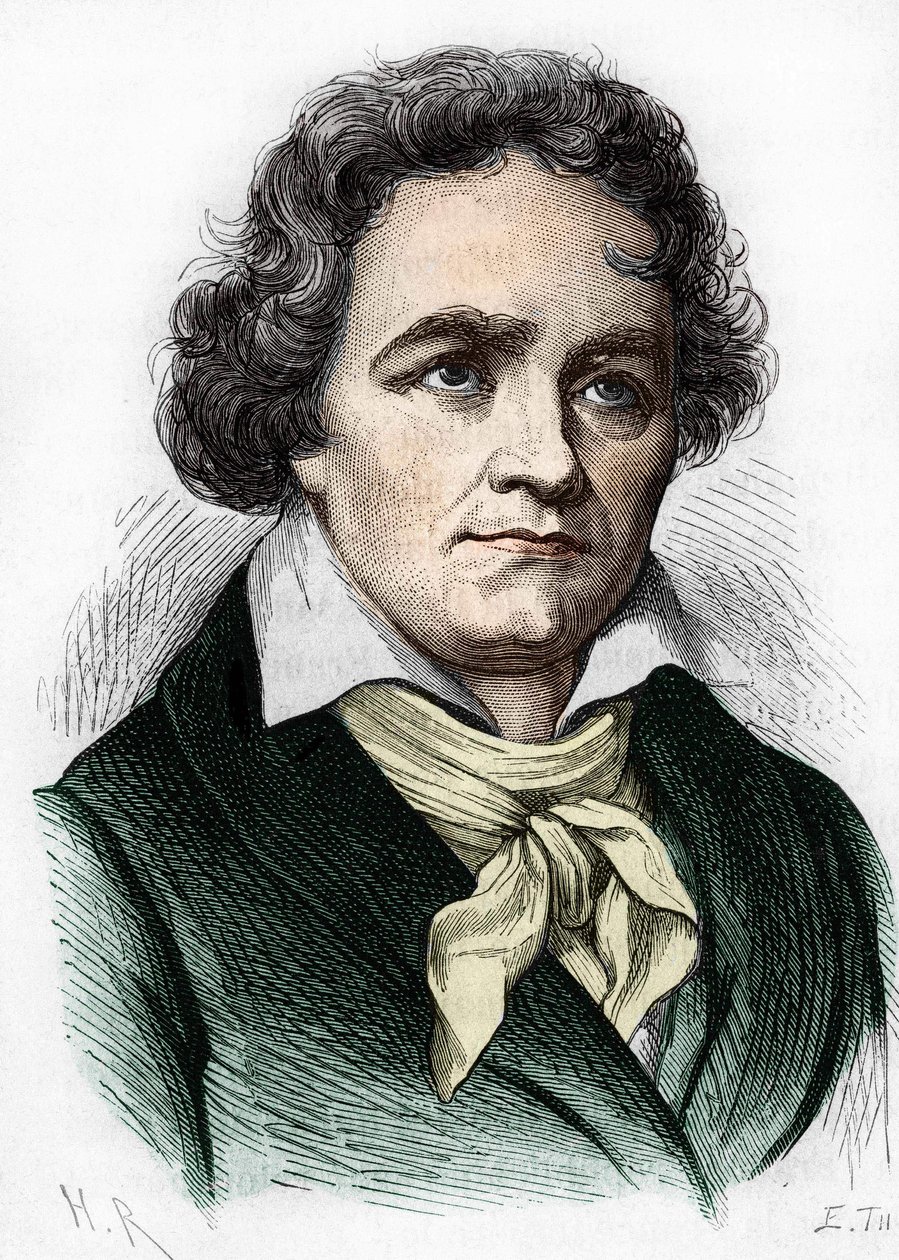 Portret van Ludwig van Beethoven. Duitse componist (1770-1827) door Unknown artist