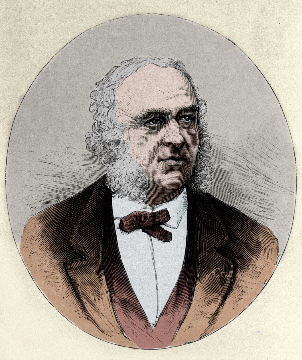 Portret van Paul Broca (1824-1880), Franse chirurg en antropoloog. door Unknown artist