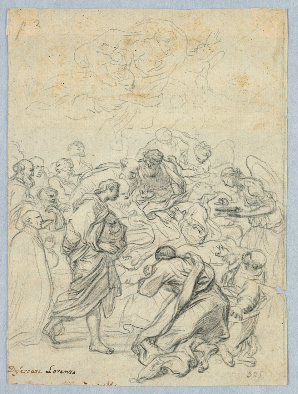 Tekening, Dood van de Maagd, 17e-19e eeuw door Unknown artistUnknown artist