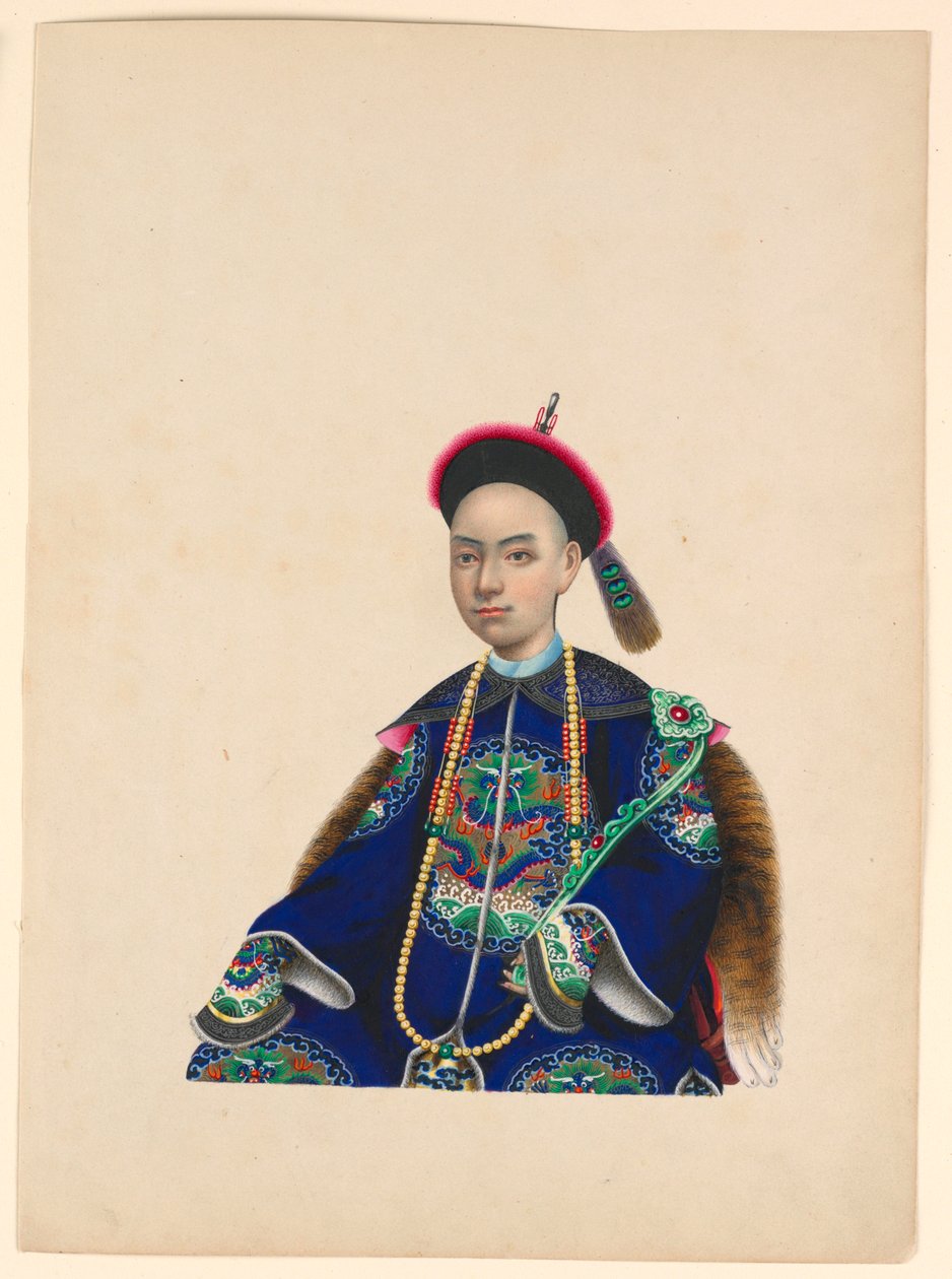 Miniatuur, Portret van zittende man in, ca. 1820-60 door Unknown artistUnknown artist
