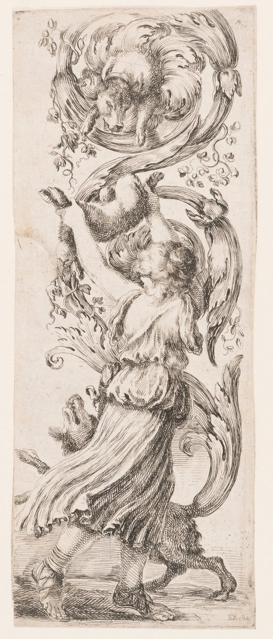 Prent, Ornamenten of Grotesken (Grotesque Ornament), ca. 1653 door Unknown artistUnknown artist