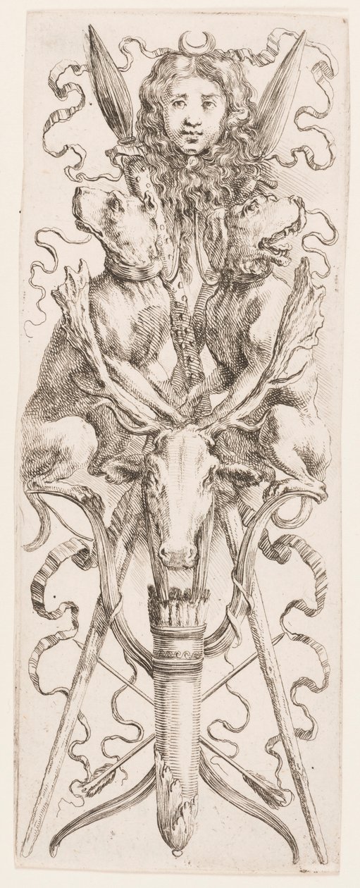 Prent, Ornamenten of Grotesken (Grotesque Ornament), ca. 1653 door Unknown artistUnknown artist
