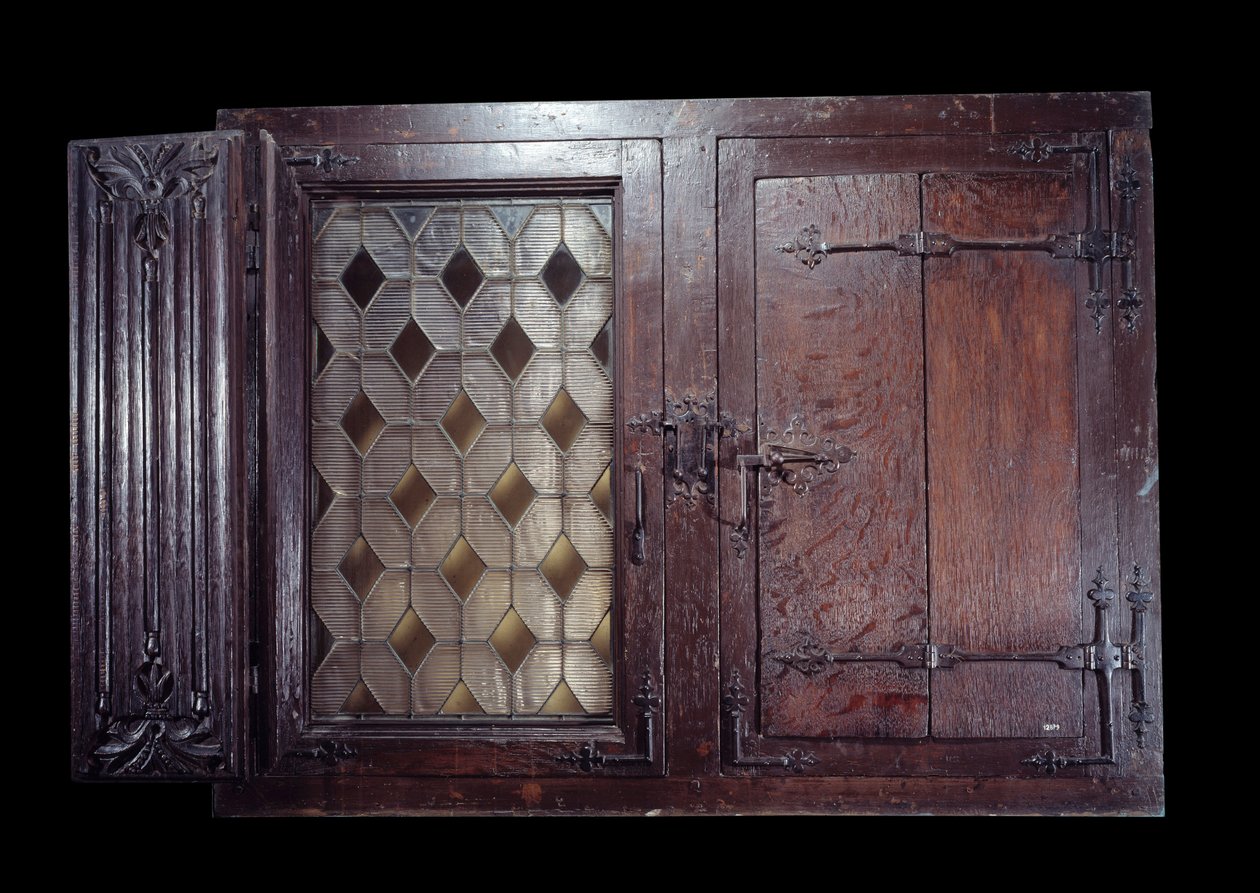 15e-eeuws houten luikraam, Parijs, Musée de Cluny door Unknown artist