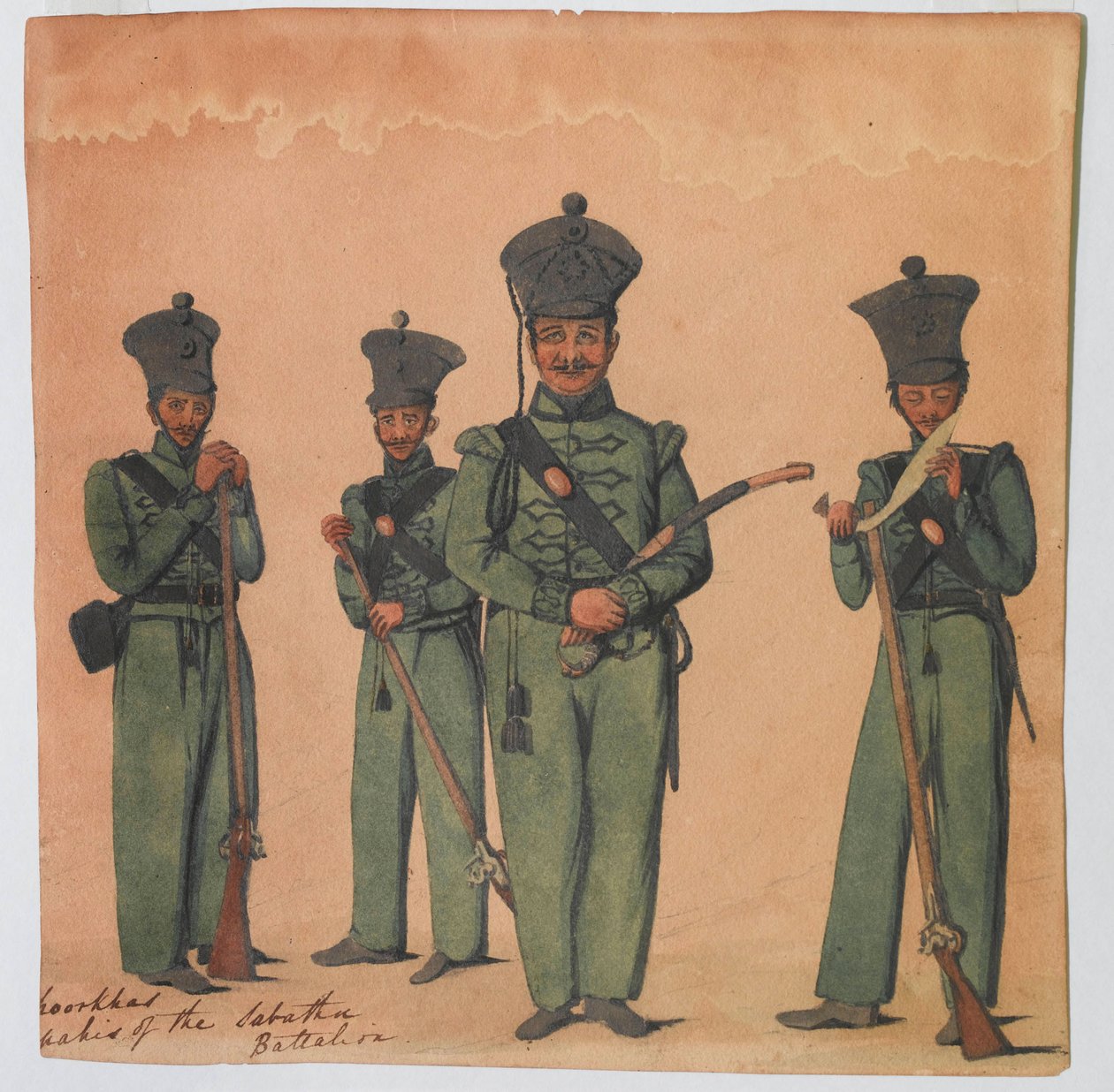 1e Nasiri Bataljon door Unknown artist