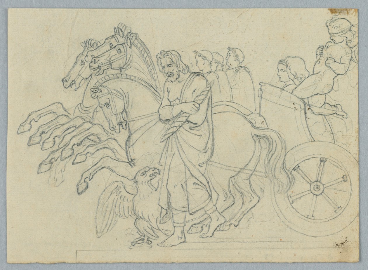 Een Wagenprocessie door Unknown artist