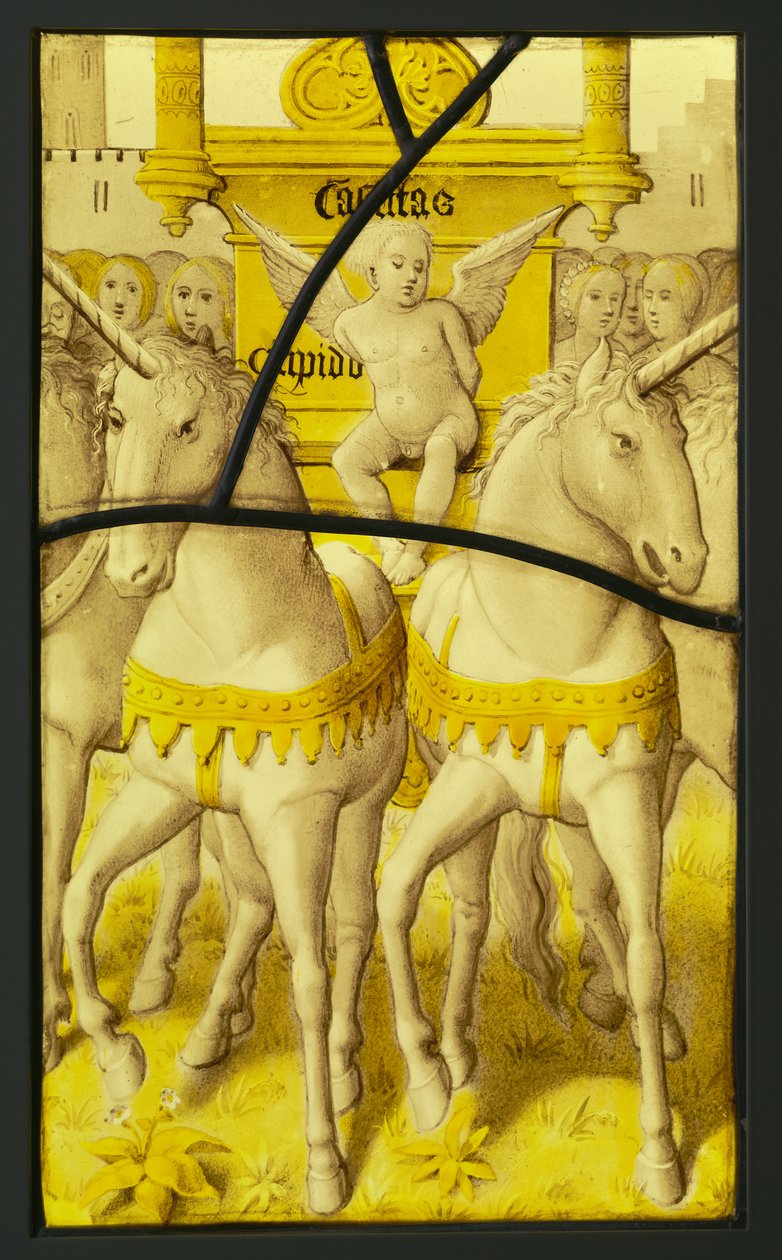 Een fragment uit De triomf van kuisheid over liefde door Unknown artist