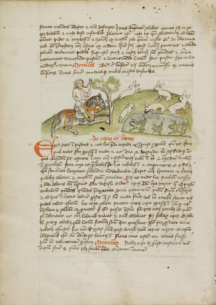 Een jager te paard op hazenjacht door Unknown artist