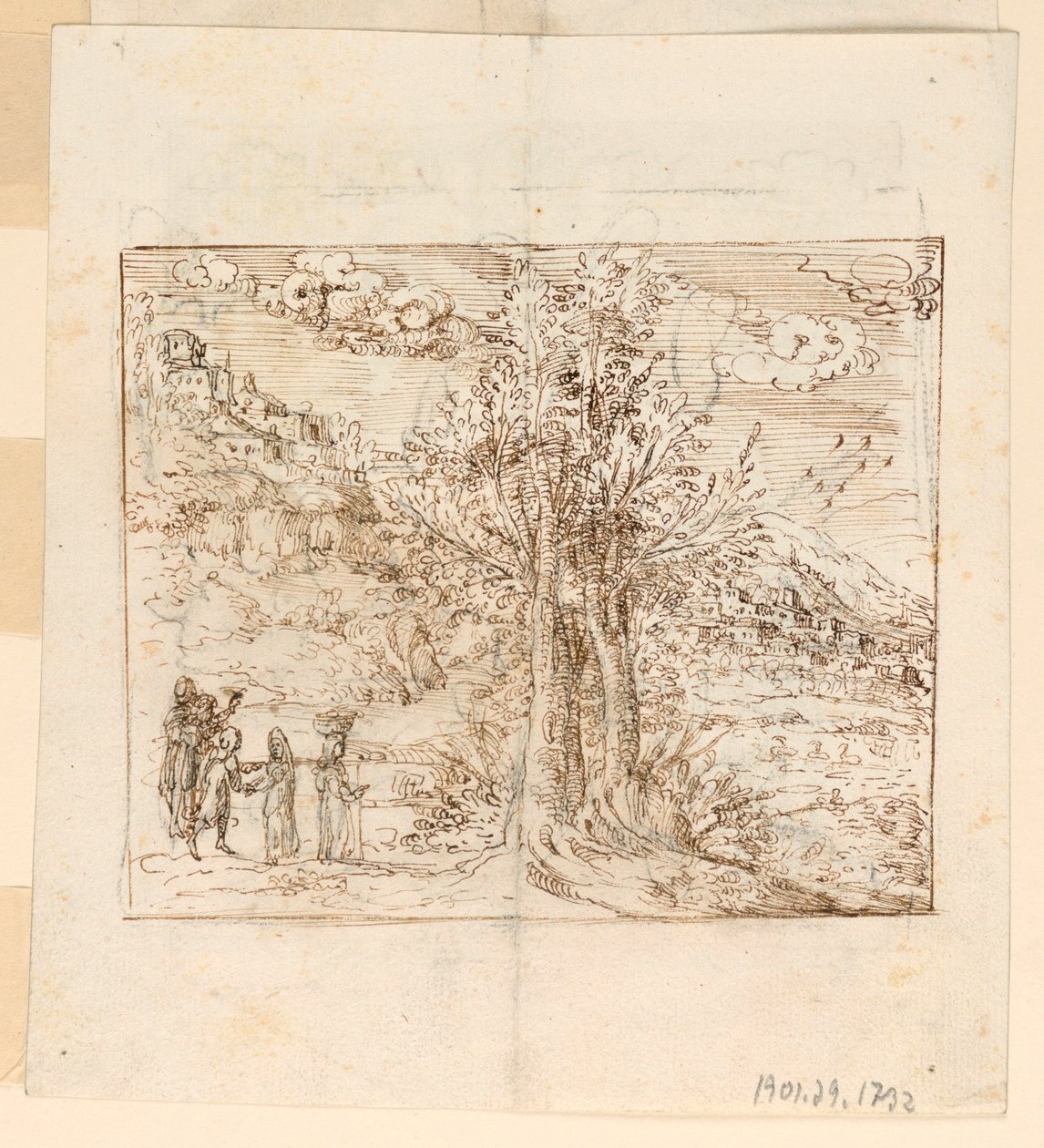 Een landschap door Unknown artist