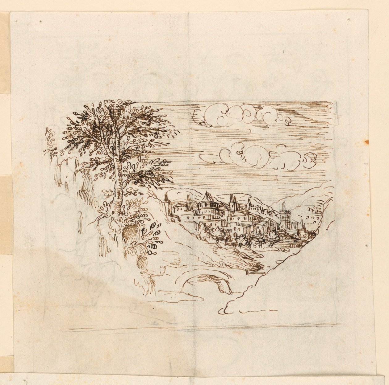 Een landschap door Unknown artist