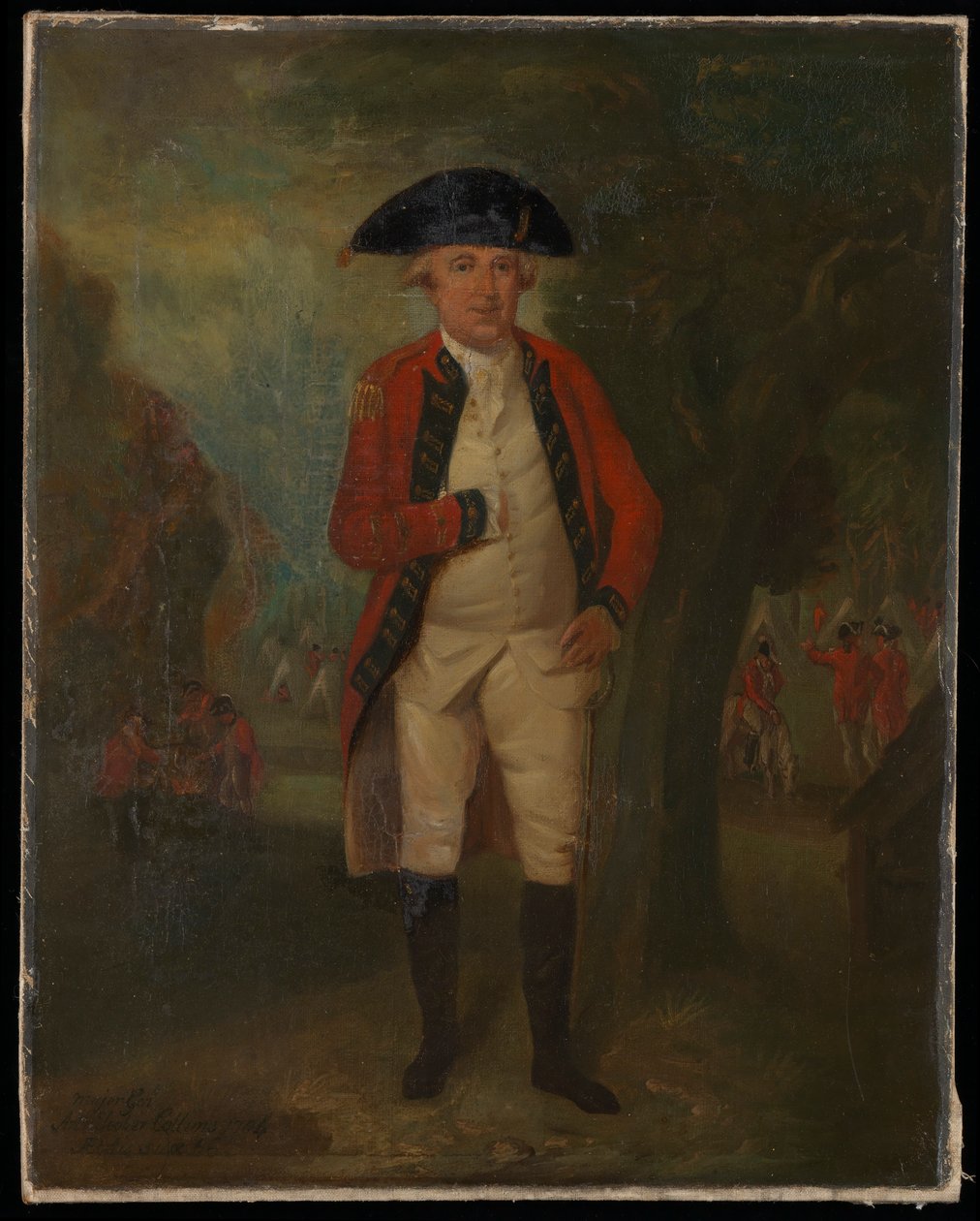 Een portret van generaal-majoor Arthur Tooker Collins van de mariniers in zijn volledige uniform door Unknown artist