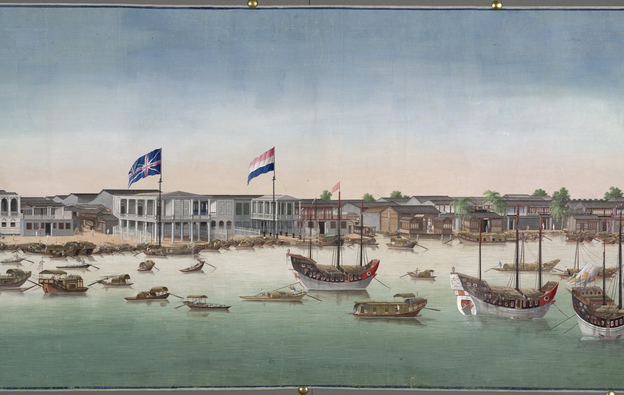 Een uitzicht op Canton door Unknown artist