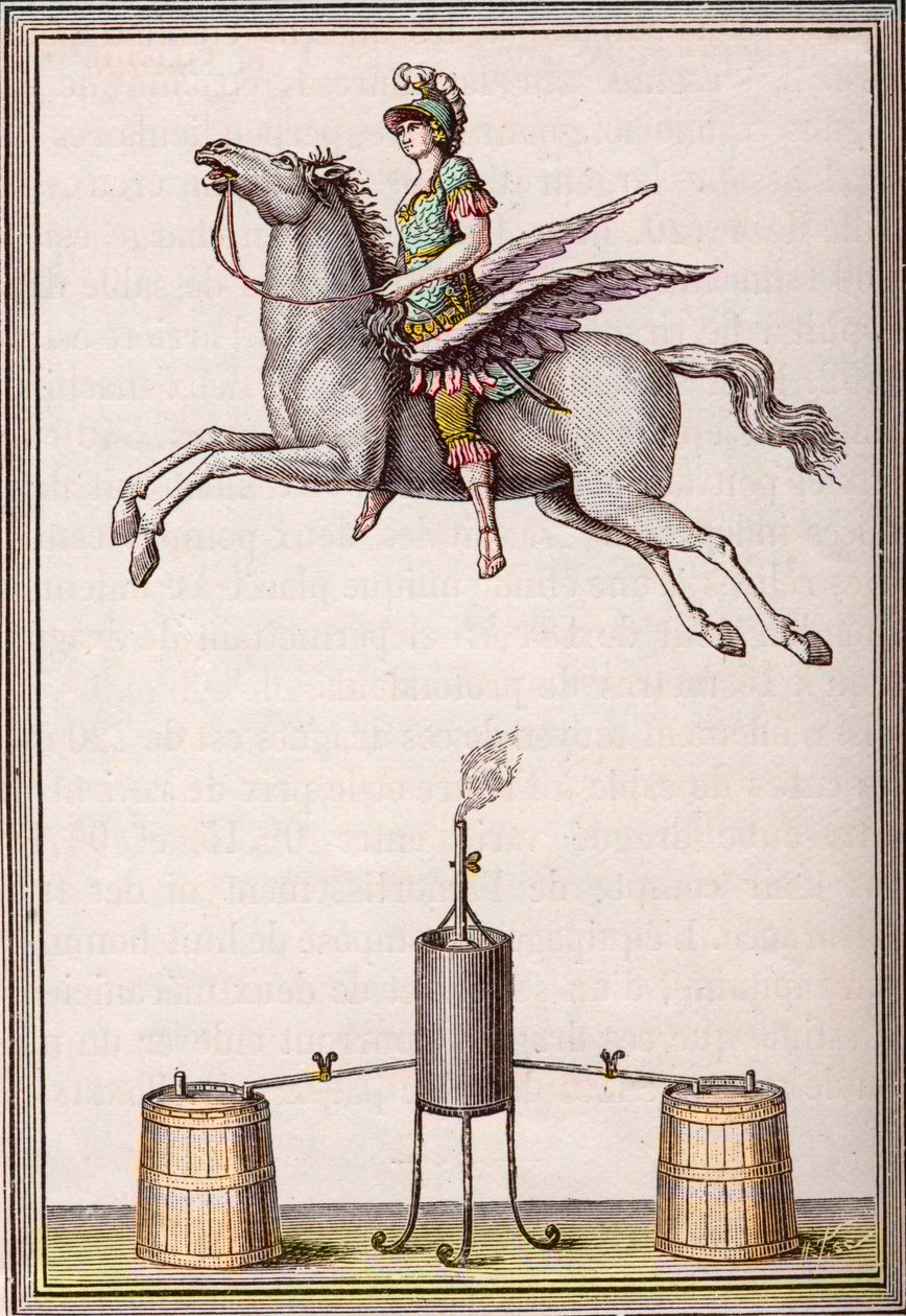 Aerostatische figuur 6 voet 8 inch lang, 9 voet 6 inch hoog gemaakt door de gebroeders Enslen (Christian Gottfried) door Unknown artist