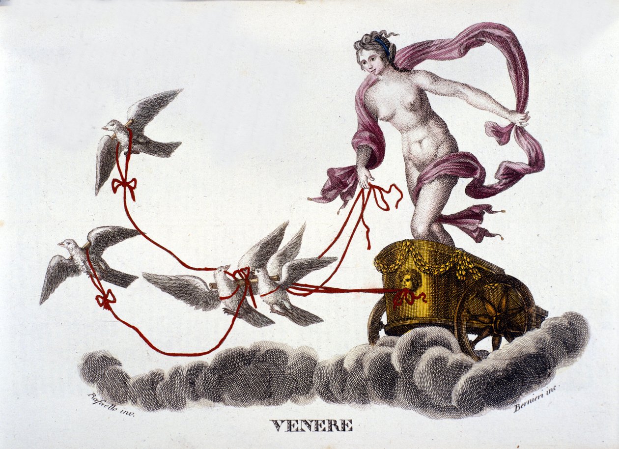 Naar een illustratie van Raffaello Sanzio. Gravure uit de 19e eeuw door Unknown artist