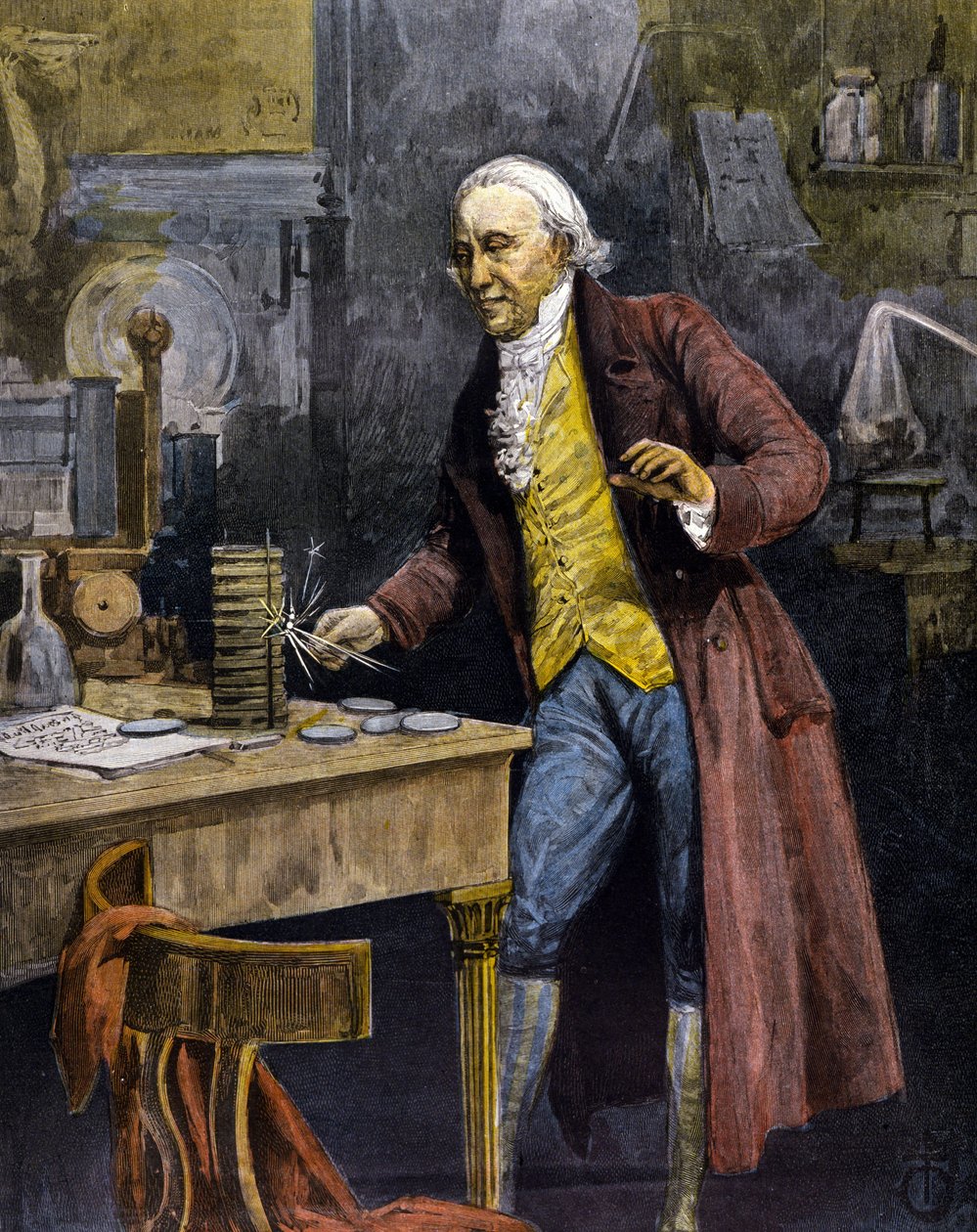 Alessandro (Alexander) Volta (Graaf) door Unknown artist