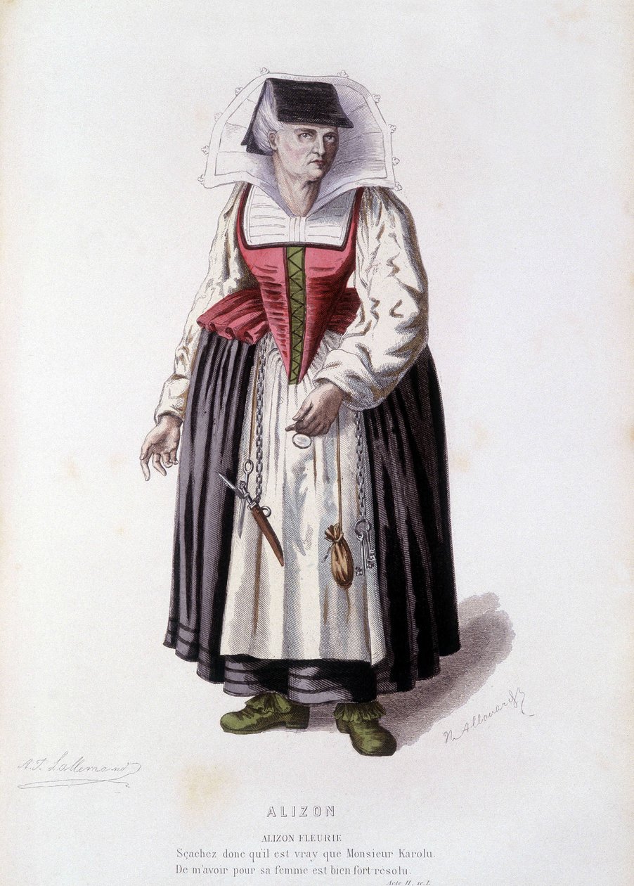 Alizon Fleurie in "Alizon" (door JC Discret), in "Het Franse theater in de 16e en 17e eeuw vóór Molière" door Edouard Fournier door Unknown artist