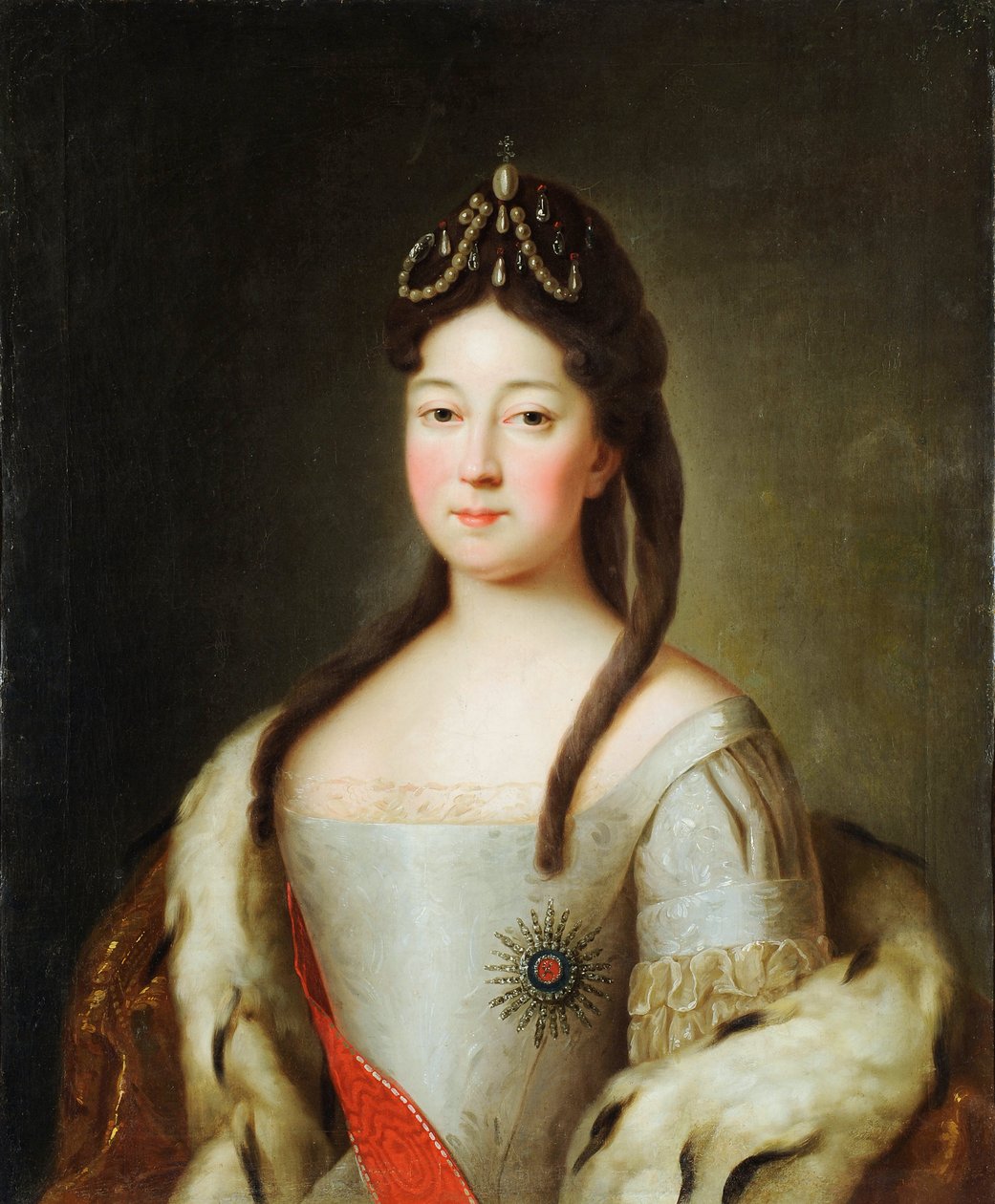 Portret van Tsarevna Anna Petrovna van Rusland (1708-1728) door Unknown artist