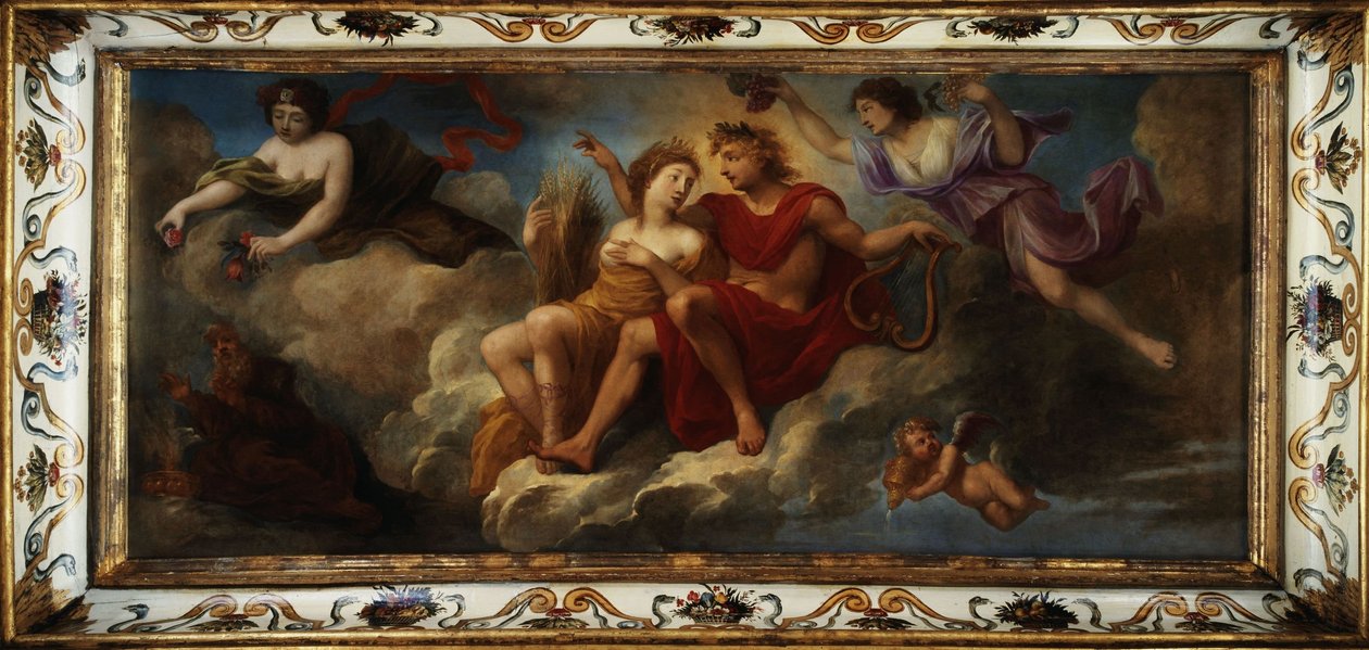Apollo en de Vier Seizoenen, Lente, Zomer, Herfst en Winter, tussen 1645 en 1655 door Unknown artist