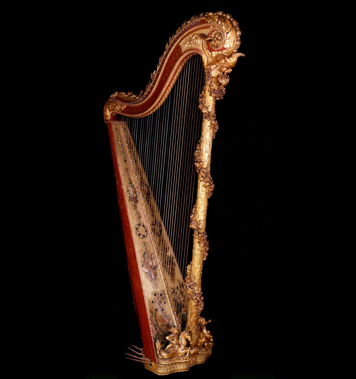 Harp van de koningin van Frankrijk Marie Antoinette (1755-1793) door Unknown artist